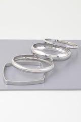 Multi Shiny Silver Layer Bracelet | Mixtshop LLC