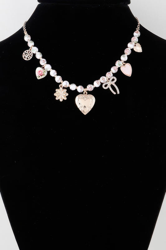 Vintage Heart Charms Necklace | Mixtshop LLC