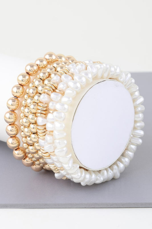 Multi Pearl Beaded Bracelet | Mixtshop LLC