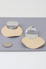 Shiny Modern Disc Earrings | Mixtshop LLC