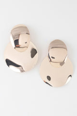 Shiny Modern Disc Earrings | Mixtshop LLC