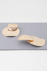 Shiny Modern Disc Earrings | Mixtshop LLC