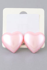 Luminous Heart Stud Earrings | Mixtshop LLC