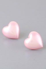 Luminous Heart Stud Earrings | Mixtshop LLC