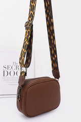 Faux Leather Camera Bag W/leopard Strap | Mixtshop LLC