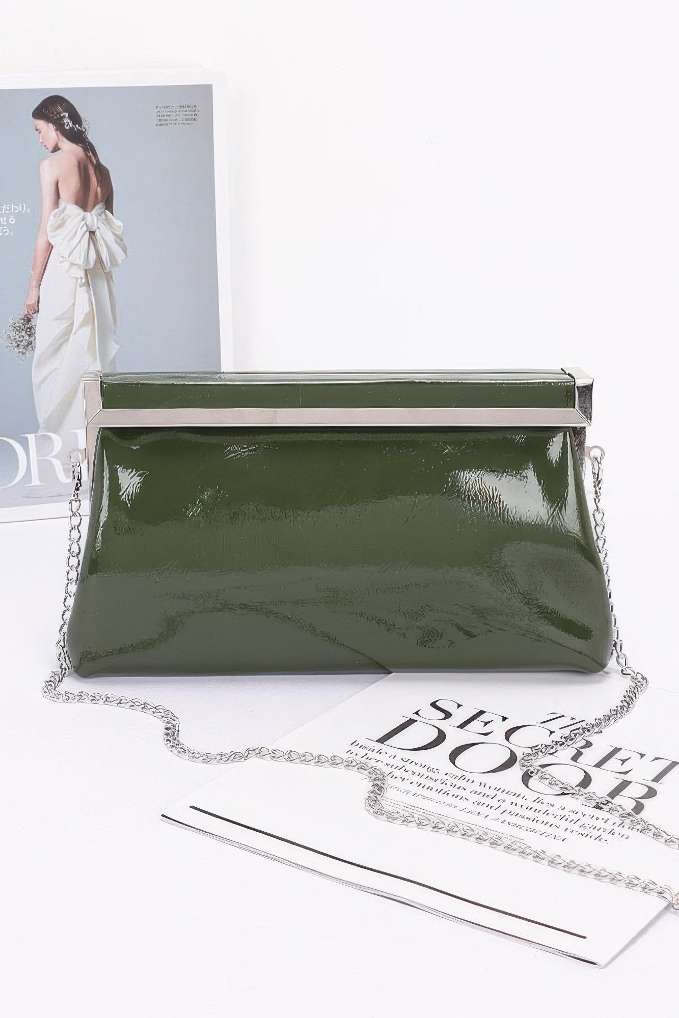 Patent Leather Frame Clutch Bag | Mixtshop LLC