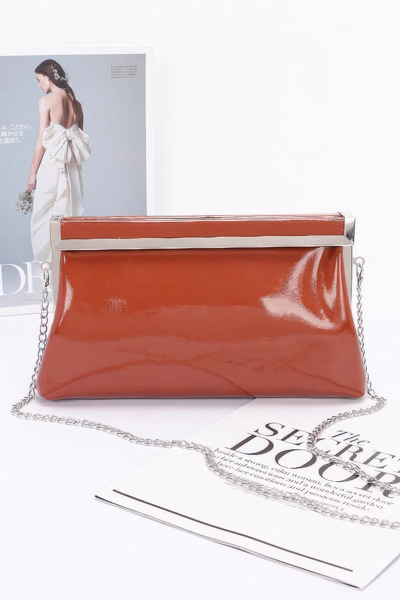 Patent Leather Frame Clutch Bag | Mixtshop LLC