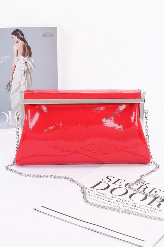 Patent Leather Frame Clutch Bag | Mixtshop LLC