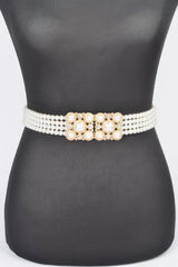 Faux Pearl Elastic Belt | Mixtshop LLC