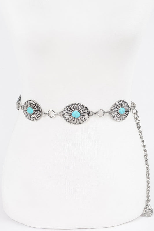 Western Style Metal Chain Belt | Mixtshop LLC