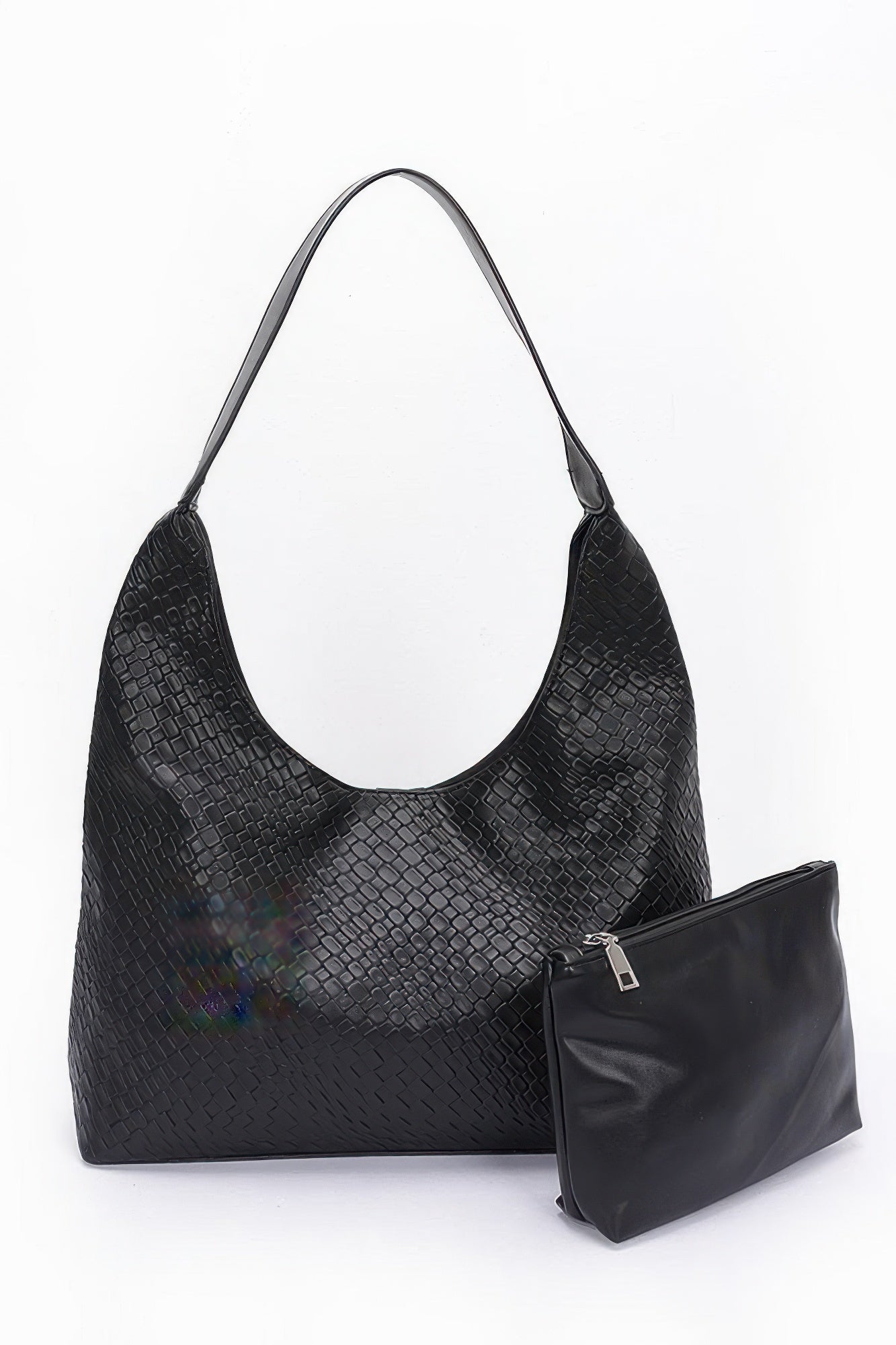 Embossed Faux Leather Shoulder Bag | Mixtshop LLC