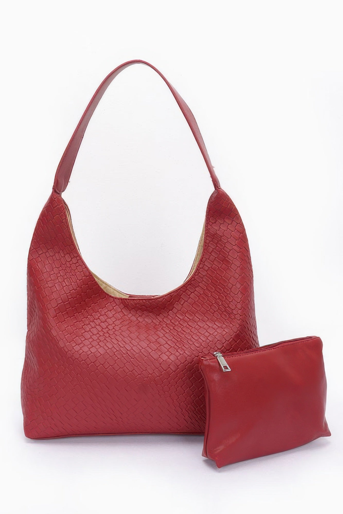 Embossed Faux Leather Shoulder Bag | Mixtshop LLC
