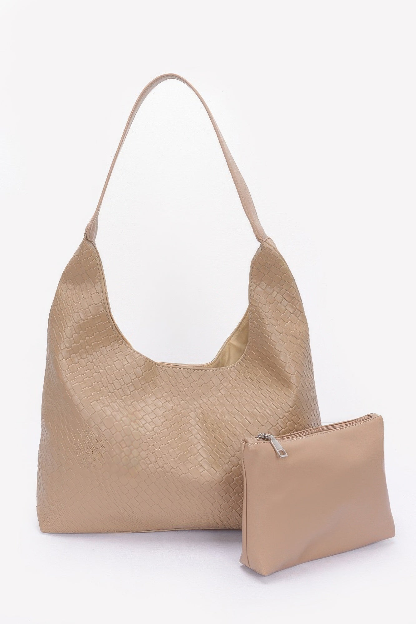 Embossed Faux Leather Shoulder Bag | Mixtshop LLC