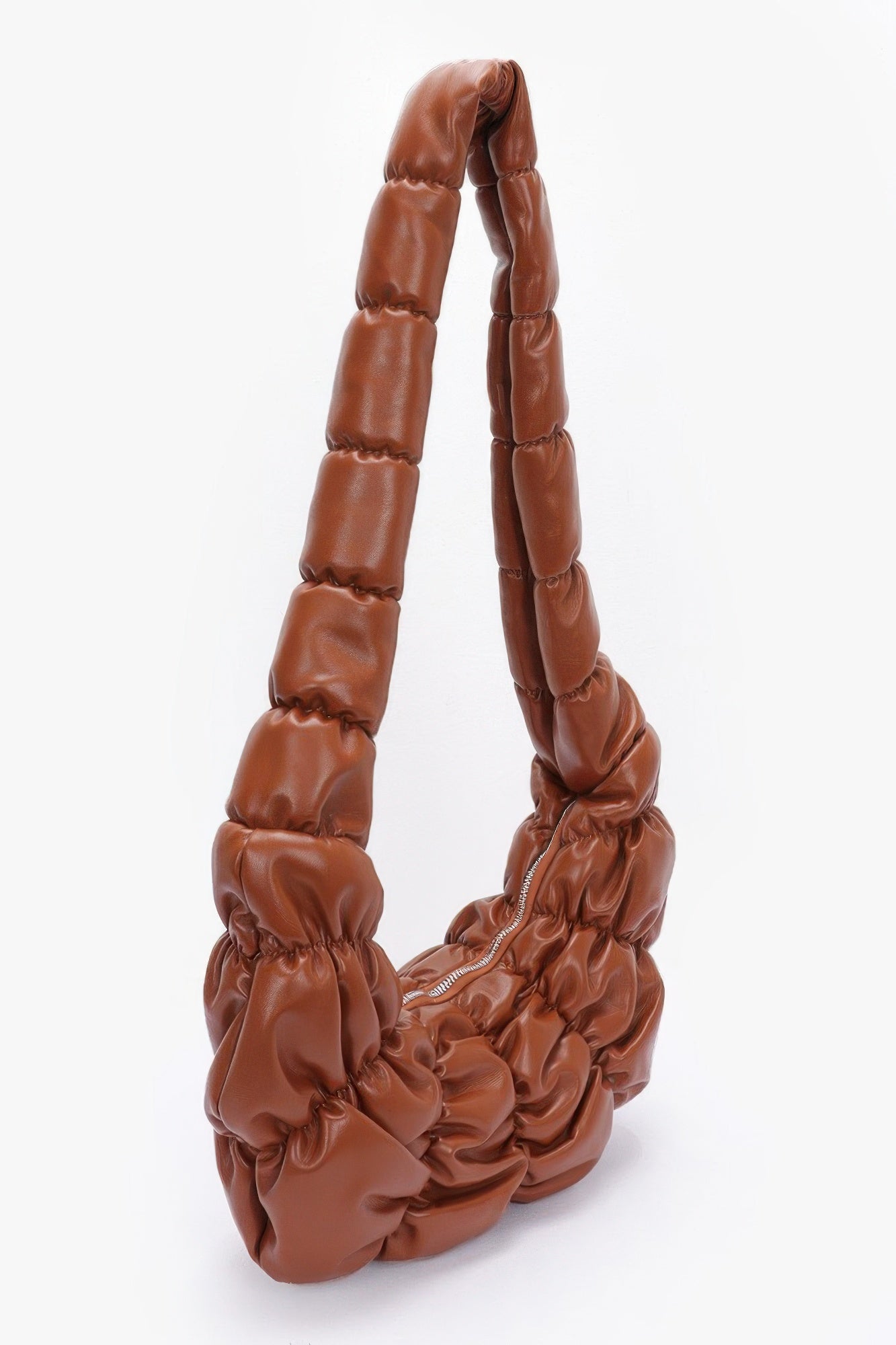 Pleated Faux Leather Crossbody Bag | Mixtshop LLC
