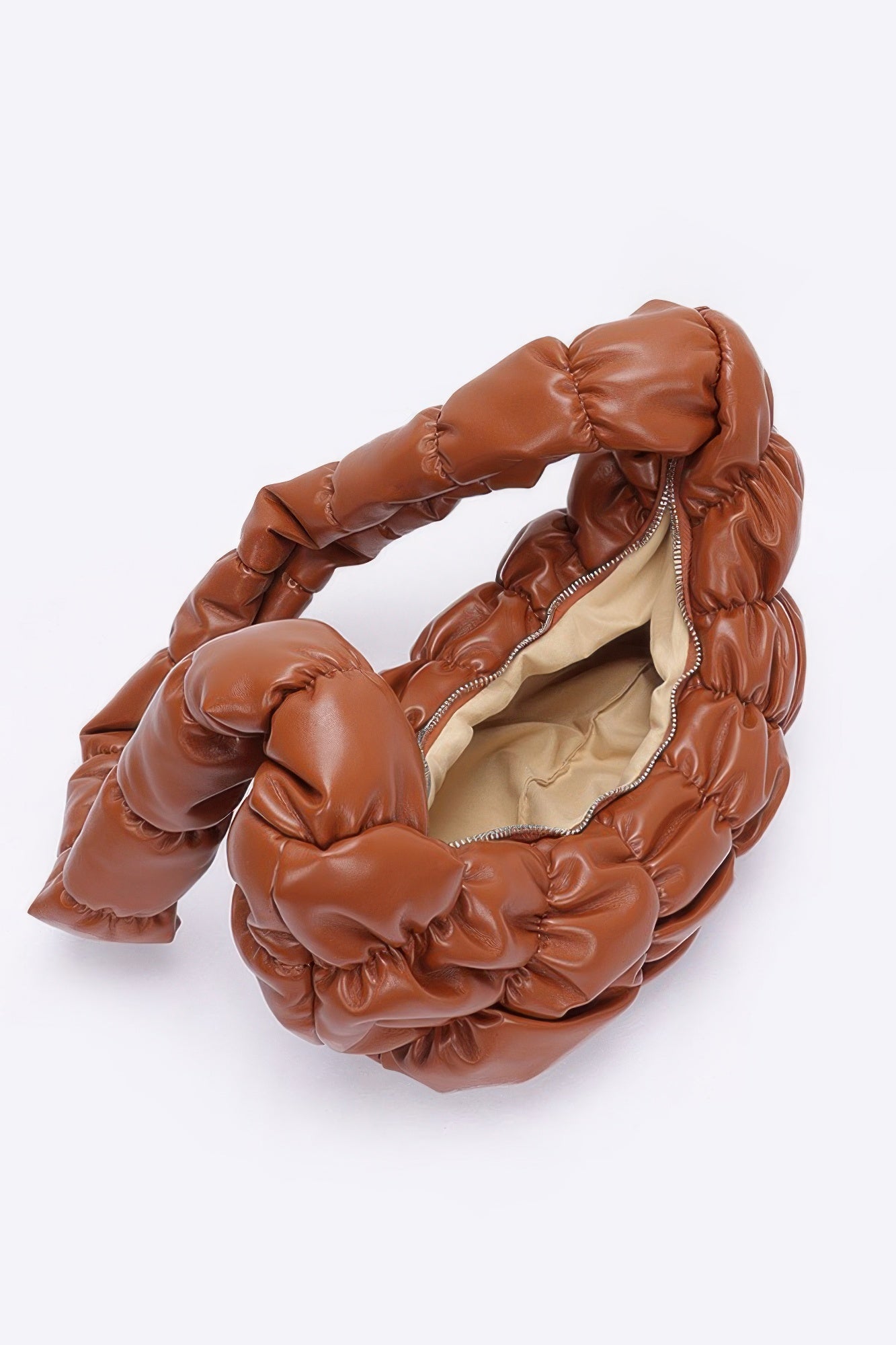 Pleated Faux Leather Crossbody Bag | Mixtshop LLC