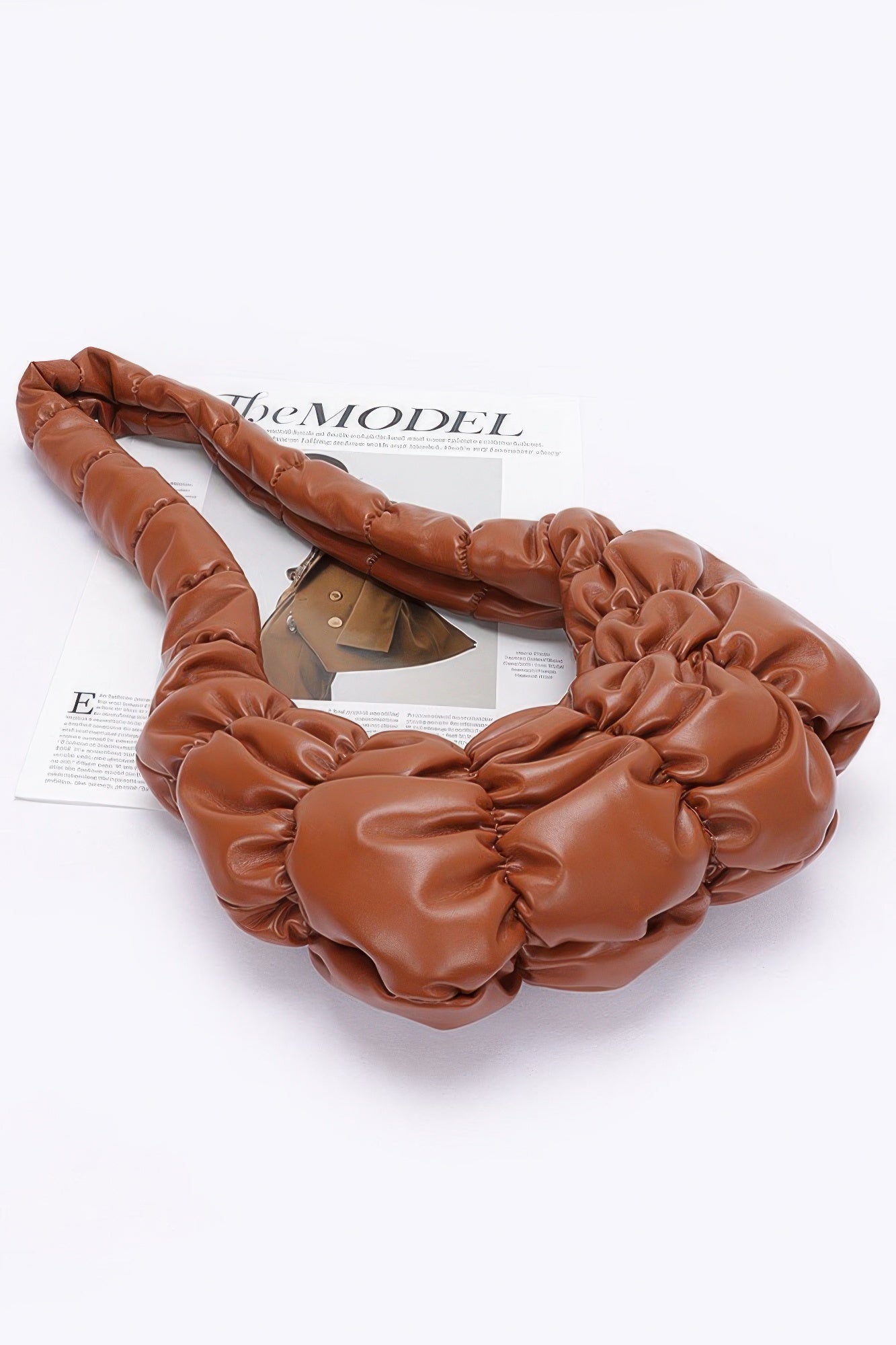 Pleated Faux Leather Crossbody Bag | Mixtshop LLC