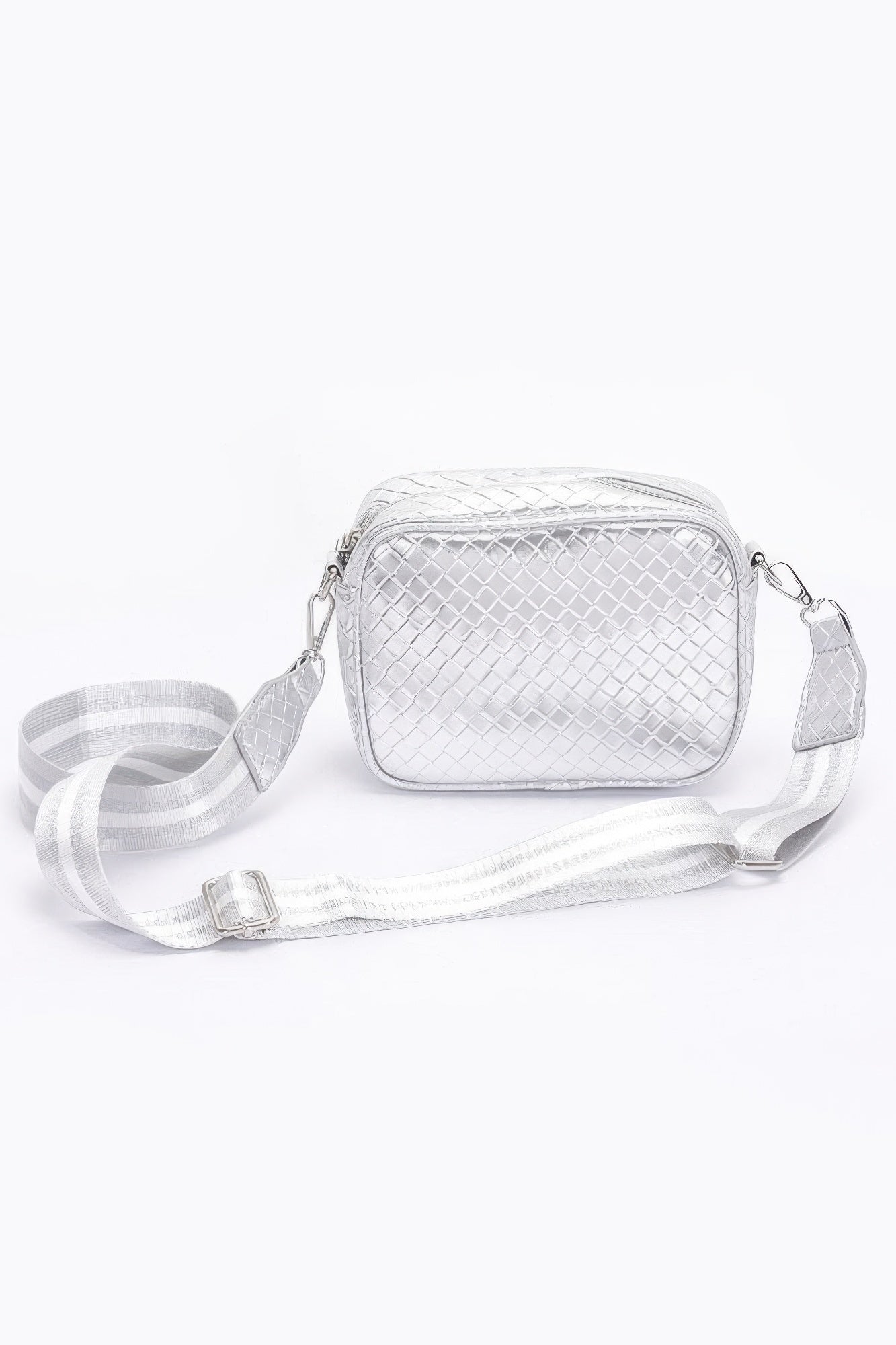 Metallic Embossed Faux Leather Camera Bag W/strap | Mixtshop LLC