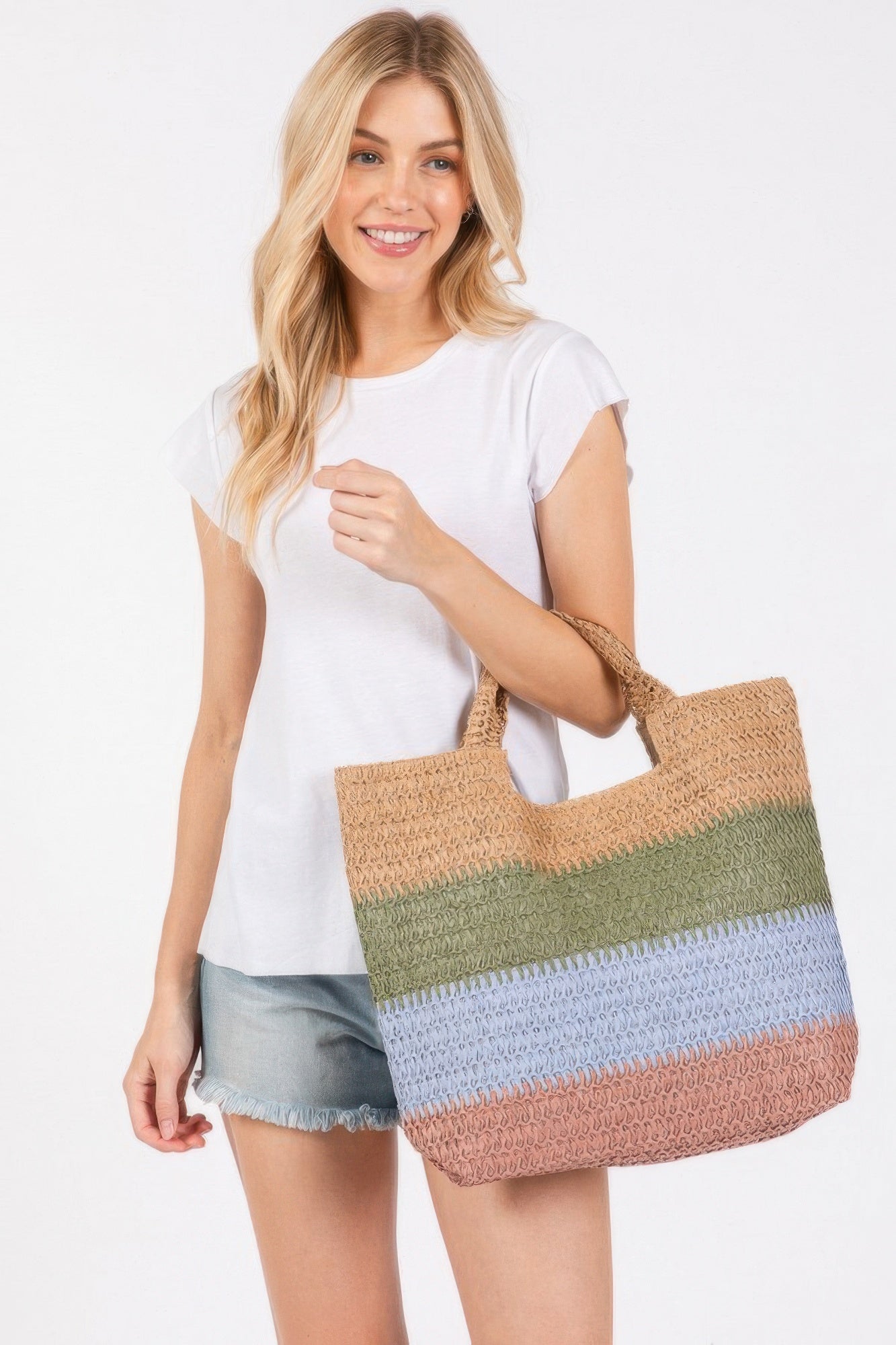 Multi Color Stripe Tote Bag | Mixtshop LLC