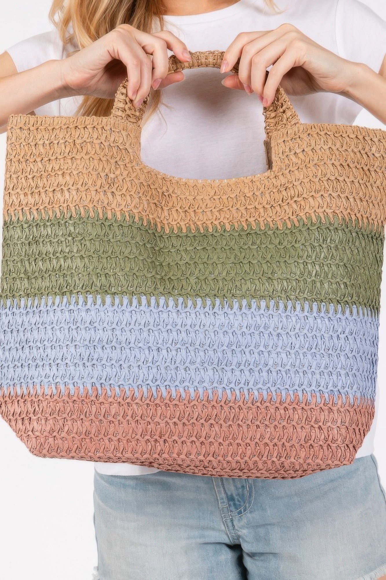 Multi Color Stripe Tote Bag | Mixtshop LLC