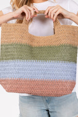 Multi Color Stripe Tote Bag | Mixtshop LLC