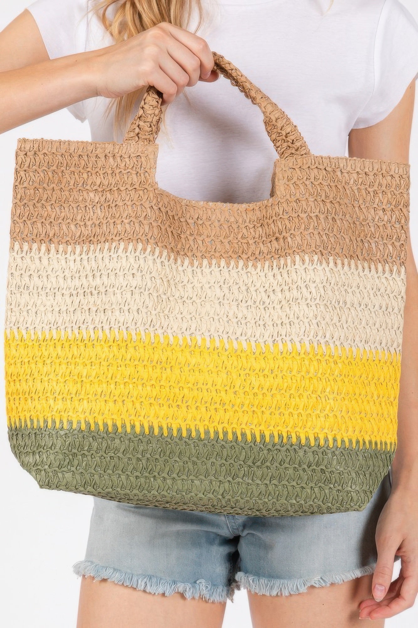 Multi Color Stripe Tote Bag | Mixtshop LLC