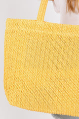 Solid Crochet Straw Bag | Mixtshop LLC