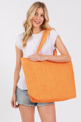 Solid Crochet Straw Bag | Mixtshop LLC