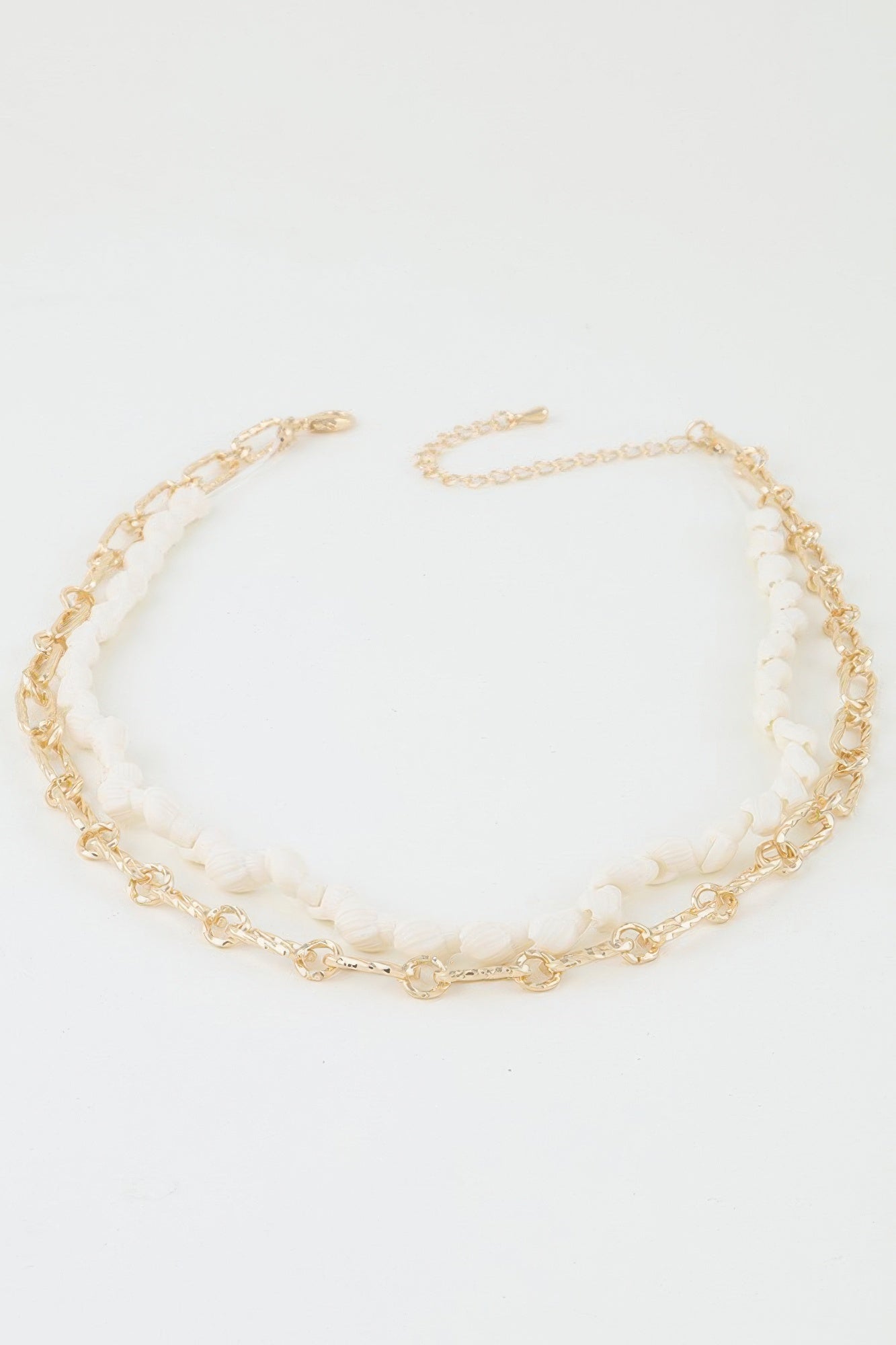 Sea Shell N Chain Linked Necklace | Mixtshop LLC