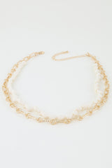 Sea Shell N Chain Linked Necklace | Mixtshop LLC
