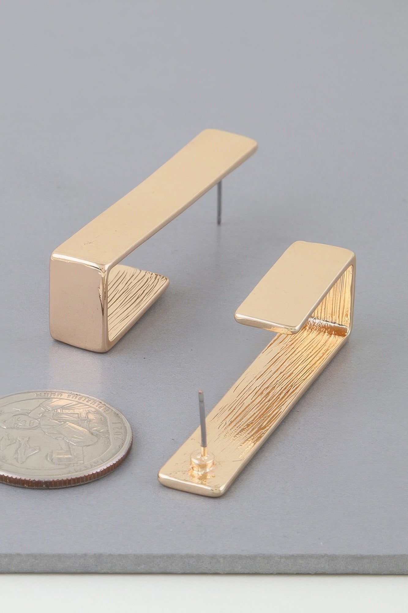 Modern Geometric Frame Hook Earrings | Mixtshop LLC