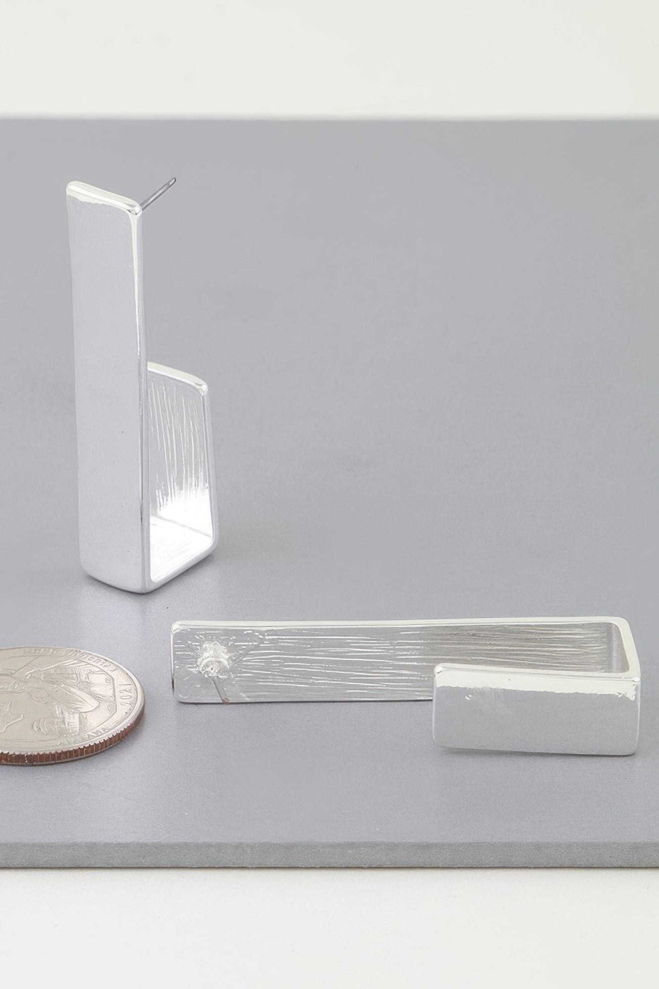 Modern Geometric Frame Hook Earrings | Mixtshop LLC