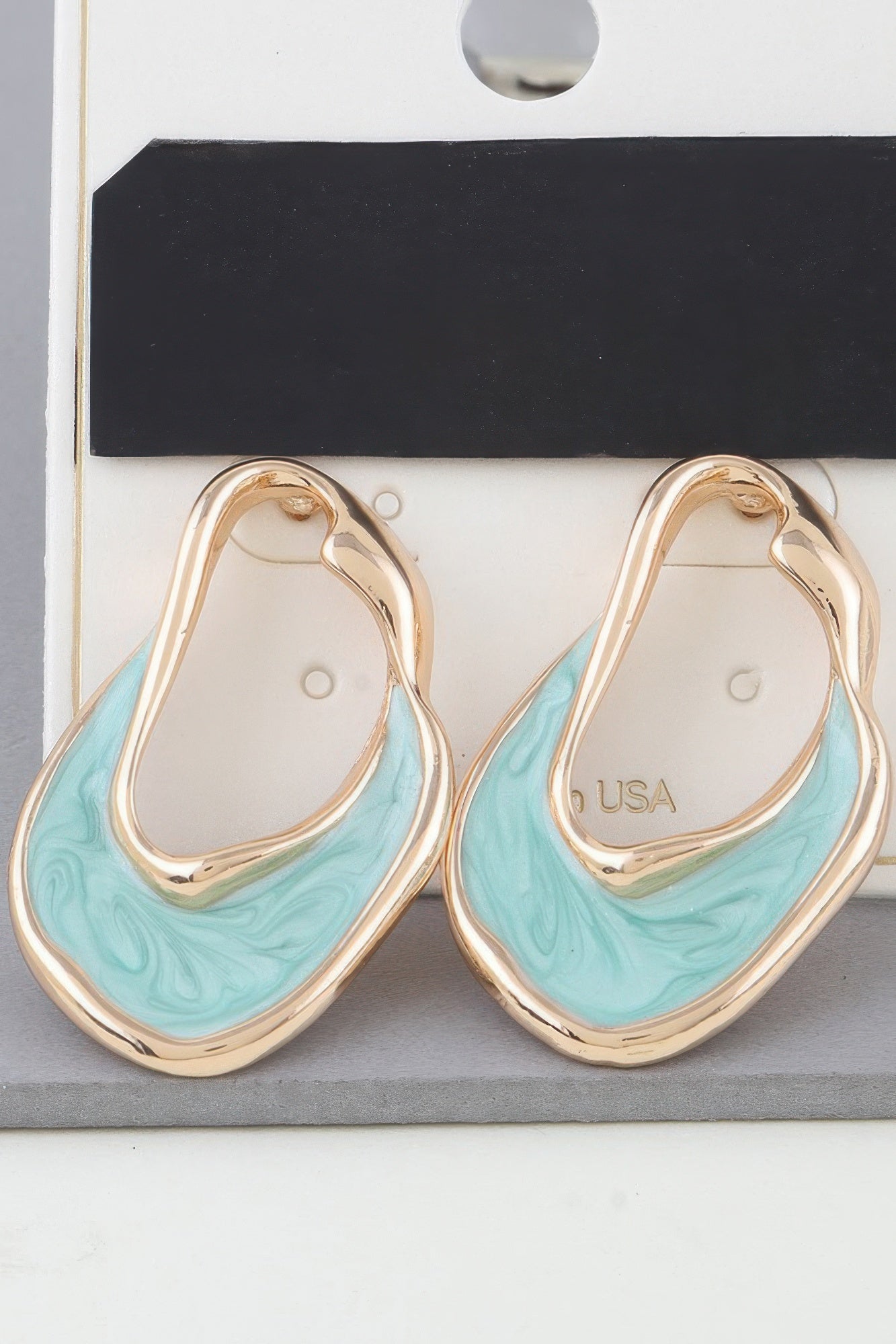 Multi Abstract Marble Ripple Earrings | Mixtshop LLC