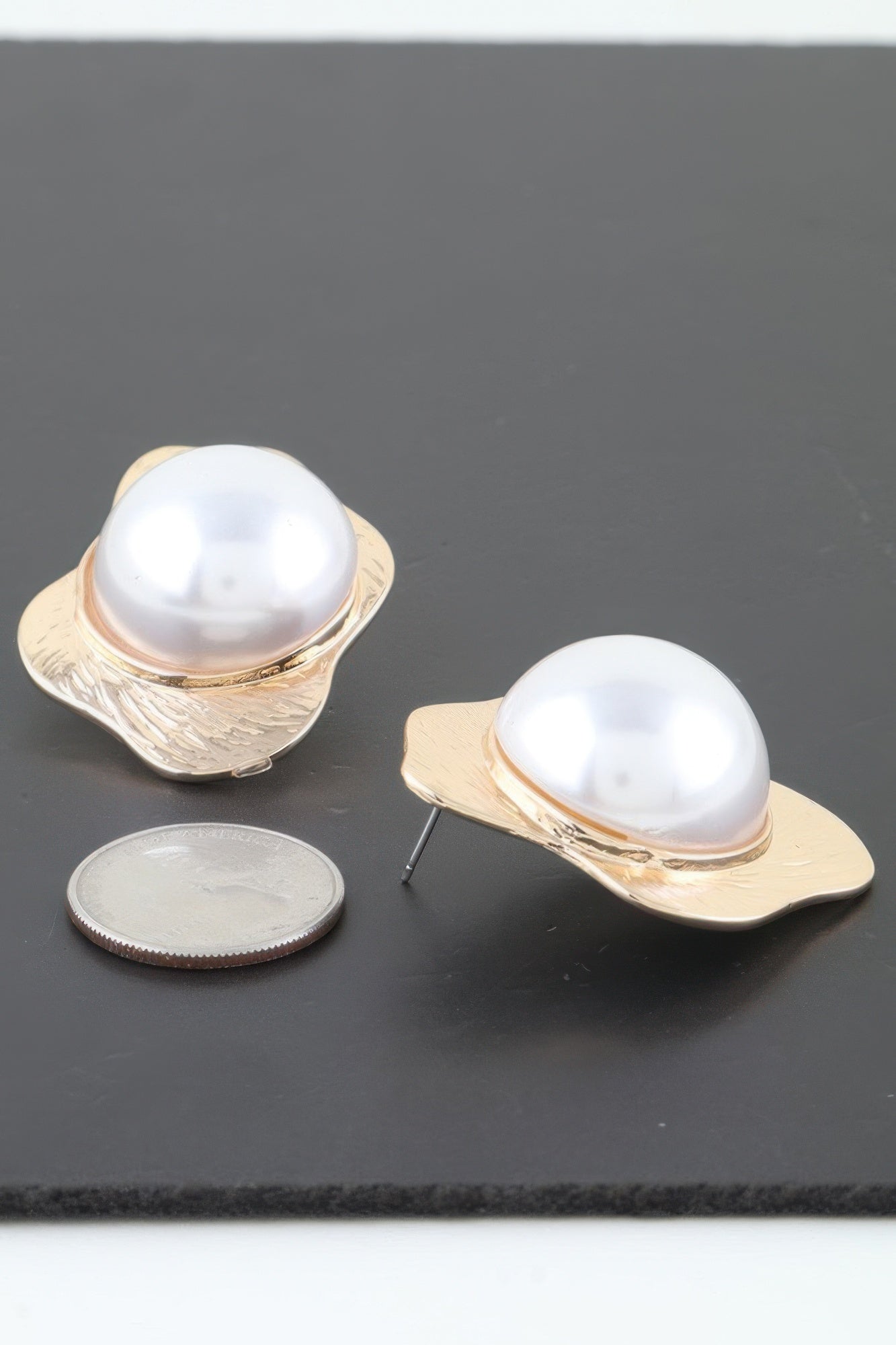 Etched Stone Statement Stud Earrings | Mixtshop LLC