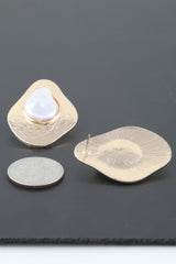 Abstract Etched Stone Stud Earrings | Mixtshop LLC