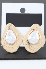 Abstract Etched Stone Stud Earrings | Mixtshop LLC