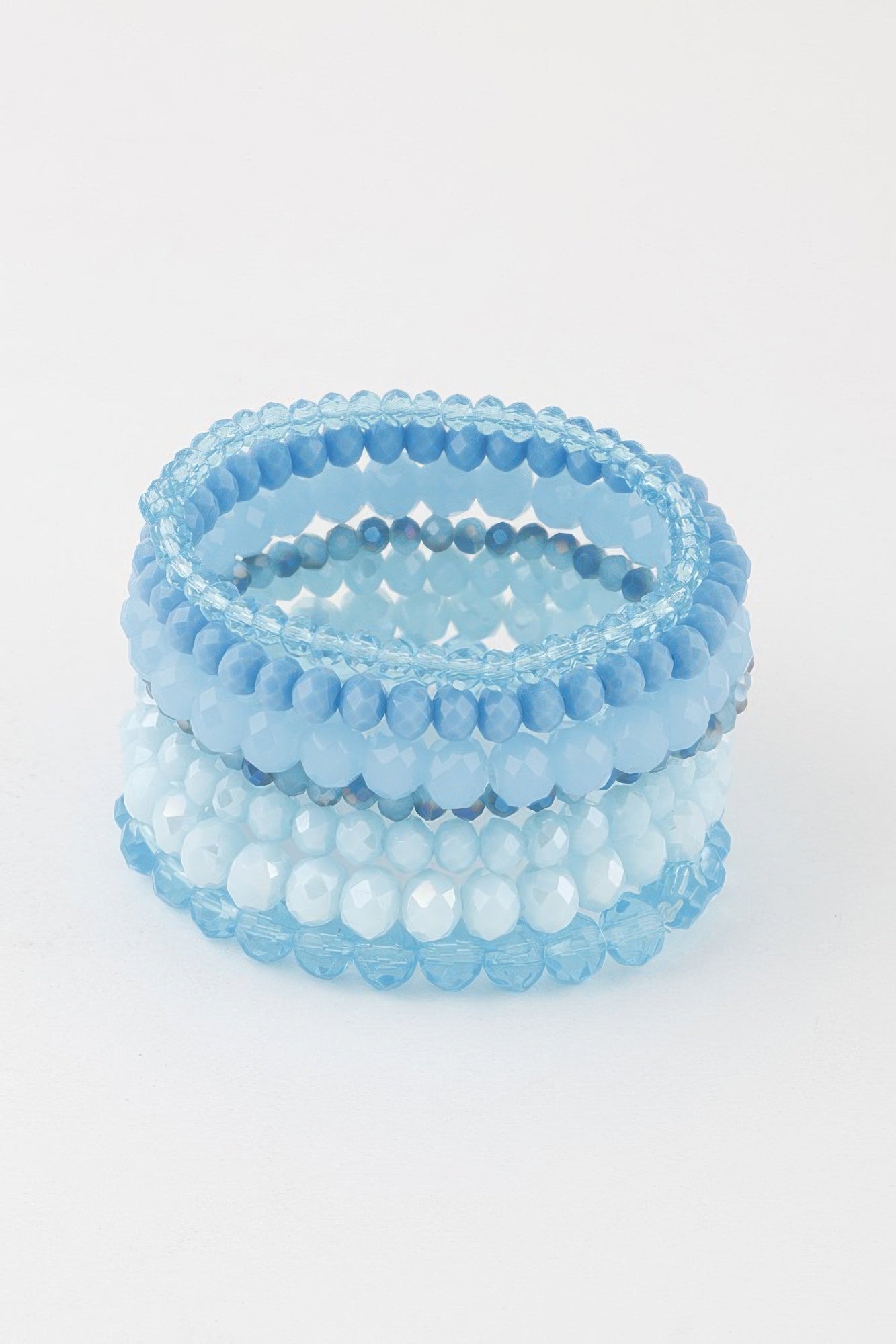 Multi Pastel Pink Crystal Beaded Bracelet | Mixtshop LLC