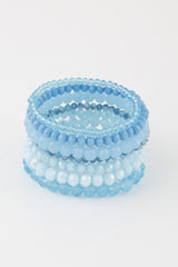 Multi Pastel Pink Crystal Beaded Bracelet | Mixtshop LLC