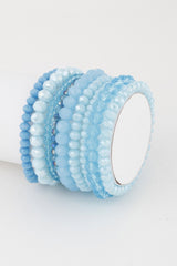 Multi Pastel Pink Crystal Beaded Bracelet | Mixtshop LLC