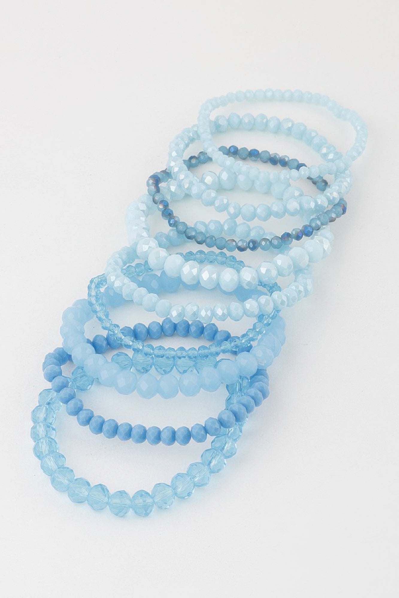 Multi Pastel Pink Crystal Beaded Bracelet | Mixtshop LLC