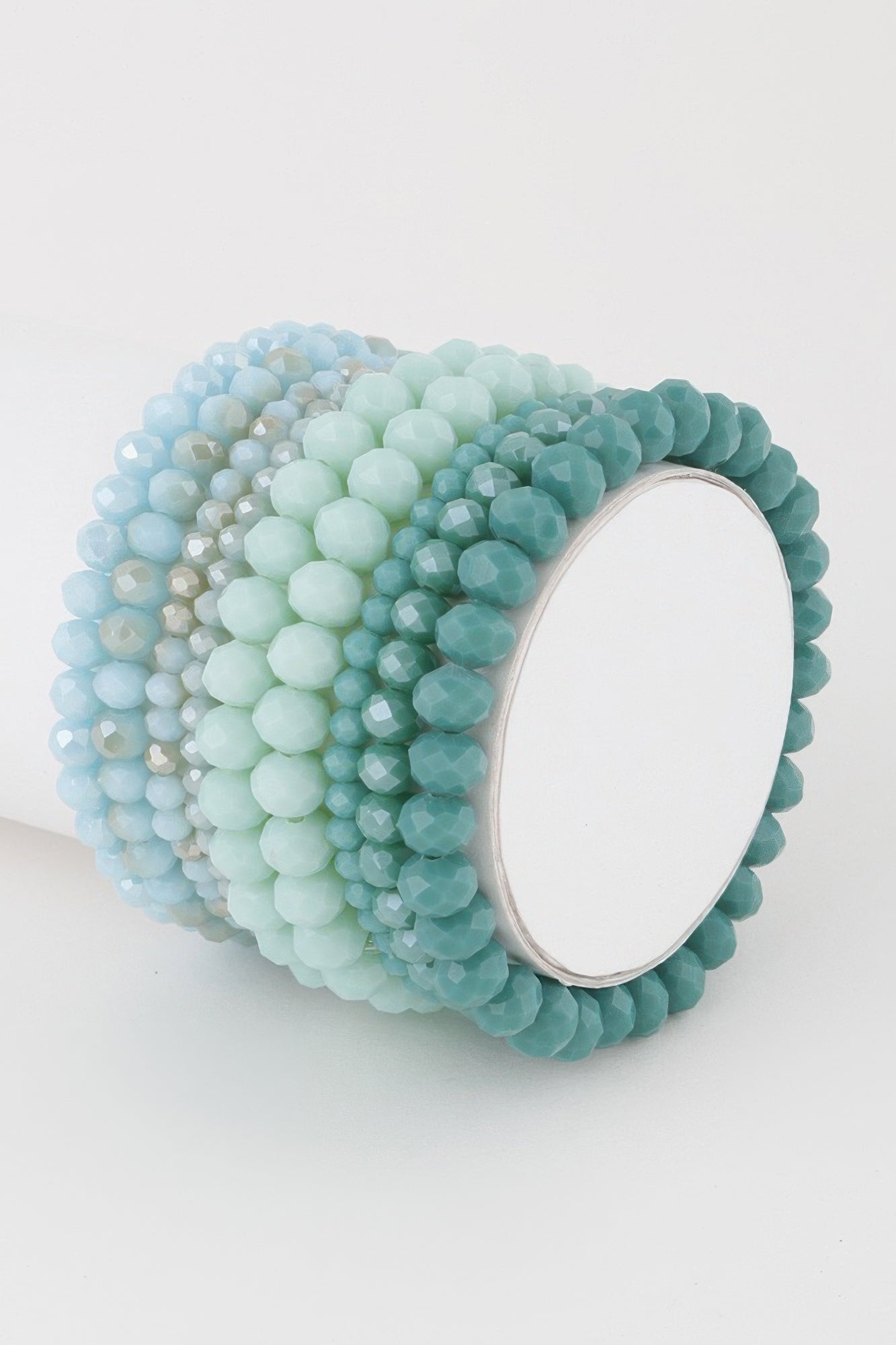 Multi Pastel Pink Crystal Beaded Bracelet | Mixtshop LLC