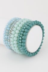 Multi Pastel Pink Crystal Beaded Bracelet | Mixtshop LLC