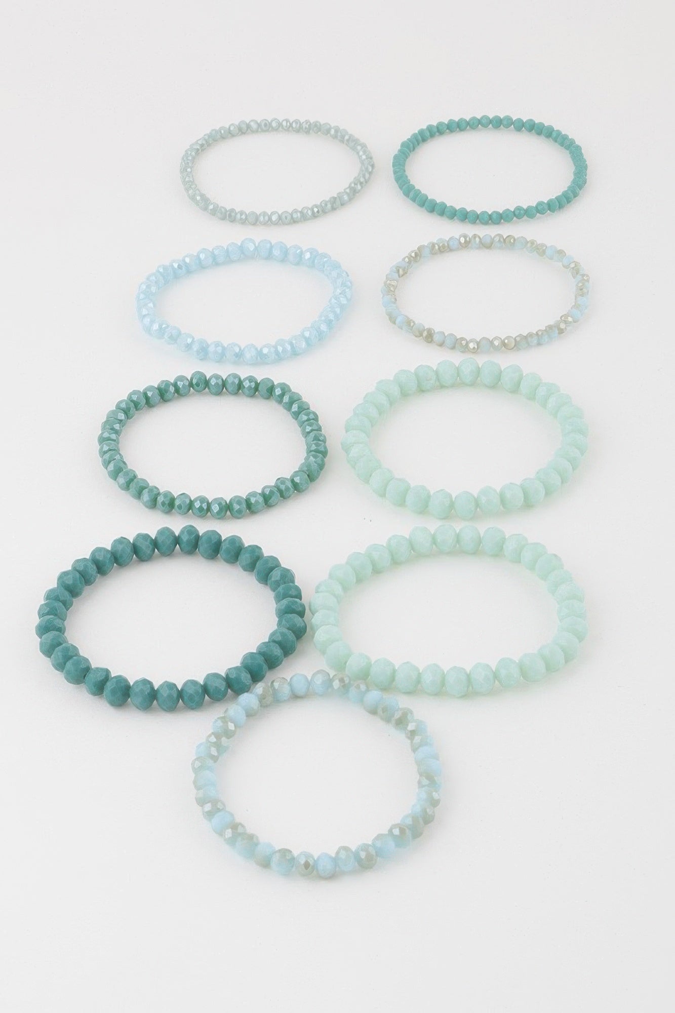 Multi Pastel Pink Crystal Beaded Bracelet | Mixtshop LLC