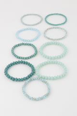 Multi Pastel Pink Crystal Beaded Bracelet | Mixtshop LLC