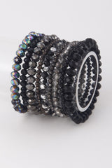 Multi Pastel Pink Crystal Beaded Bracelet | Mixtshop LLC