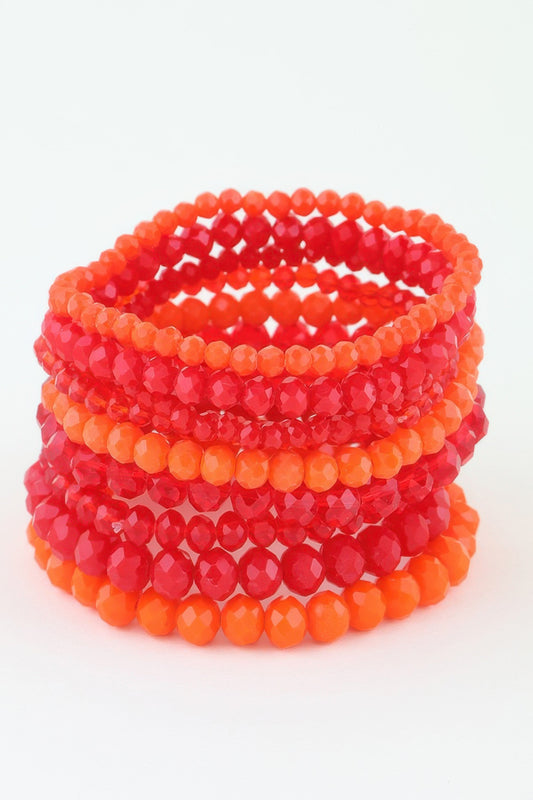 Multi Blaze Crystal Beaded Bracelet | Mixtshop LLC