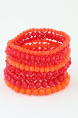 Multi Blaze Crystal Beaded Bracelet | Mixtshop LLC
