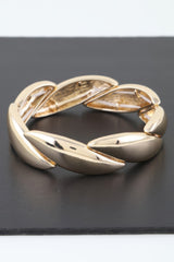 Shiny Overlapping Leaves Bracelet | Mixtshop LLC