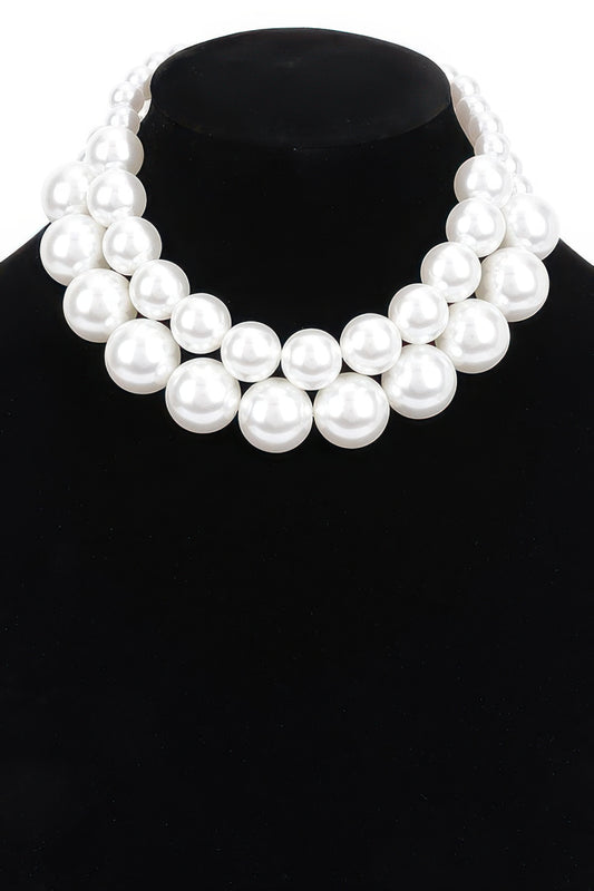 Faux Pearl Multi Necklace | Mixtshop LLC