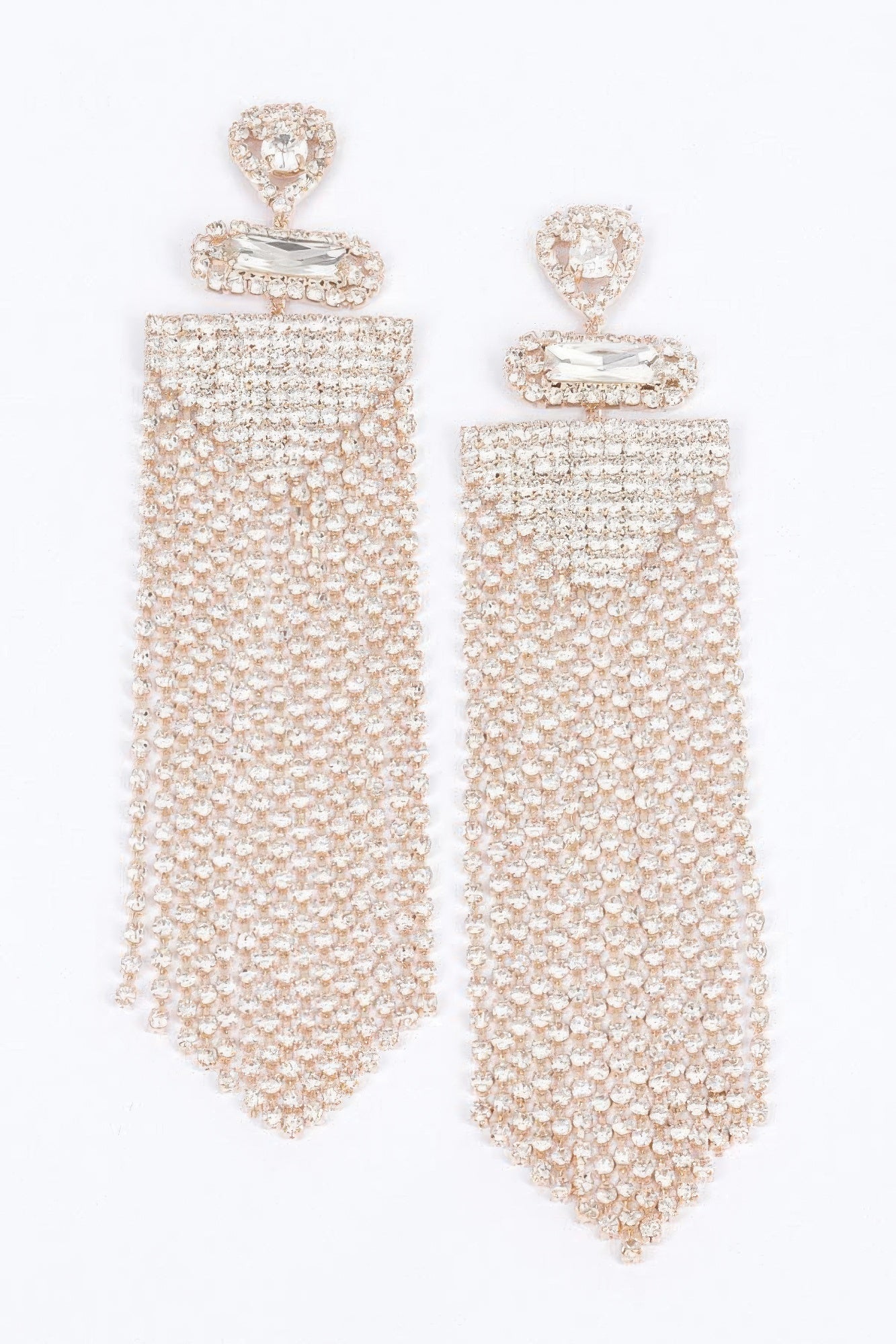 Rhinestone Fringe Earring | Mixtshop LLC