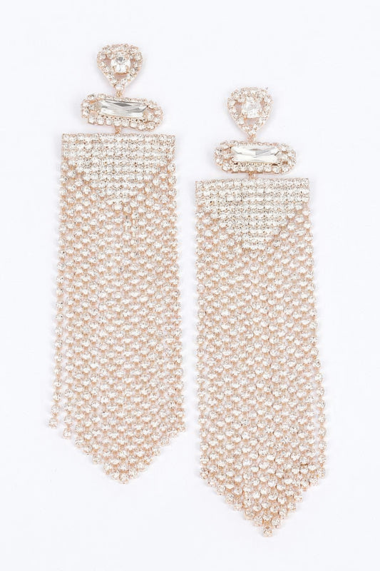 Rhinestone Fringe Earring | Mixtshop LLC